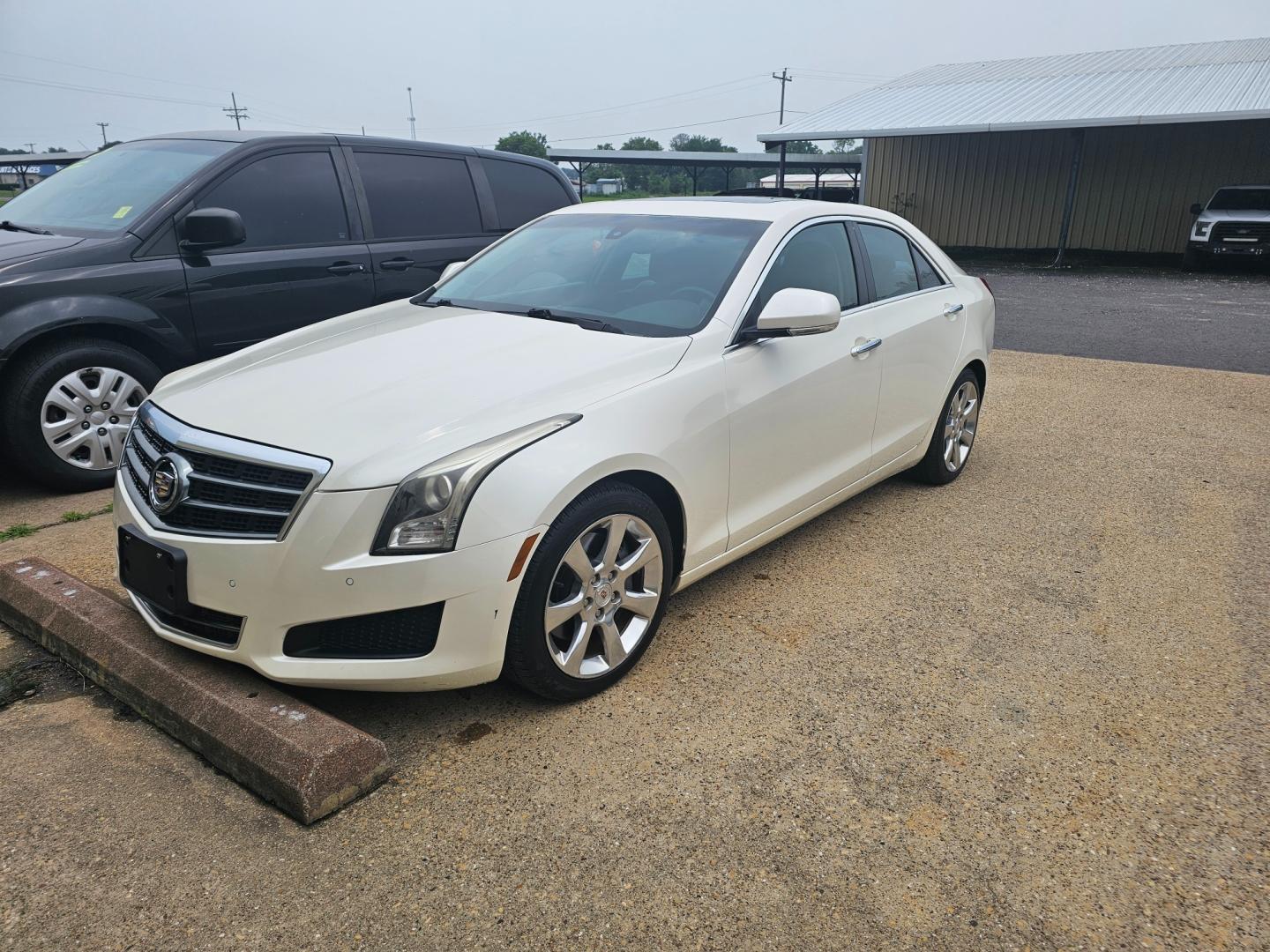 2013 WHITE Cadillac ATS 2.0L Luxury RWD (1G6AB5RX7D0) with an 2.0L L4 DOHC 16V engine, located at 533 S Seven Points BLVD, Seven Points, TX, 75143, (430) 255-4030, 32.313999, -96.209351 - Photo#0